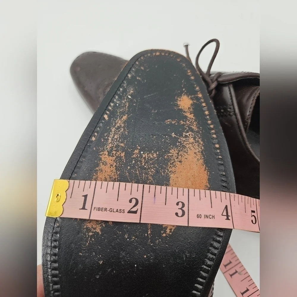 Hugo BOSS Men's BROWN Leather WINGTIP Oxford Shoes Sz 11 *READ*